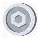 Chainlink Silver Cryptocurrency Crypto Icon