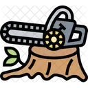 Chainsaw Woodcutter Timber Icon