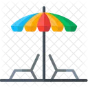 Chair Beech Umbrella Icon