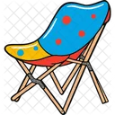 Chair Portable Beach Icon