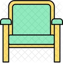 Chair Furniture Confortable Icon