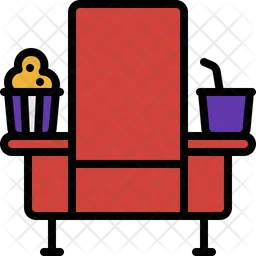 Chair And Popcorn  Icon