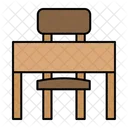 Chair And Table  Icon
