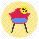 Wooden Chair Seat Sitting Icon