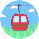 Chair Lift Cable Transport Electronic Chairlift Icon