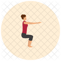 Chair pose Icon