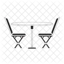 Chairs with dining table  アイコン