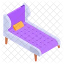 Chaise Lounge Bed Icon