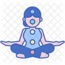 Chakras Yoga Exercise Icon