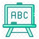 Chalkboard Blackboard Abc Icon