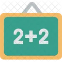 Chalkboard Math Basics Icon