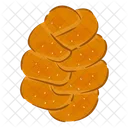 Challah Bread Bun Icon