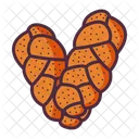 Challah Bread Bread Braided Icon