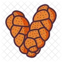 Challah Bread Bread Braided Icon