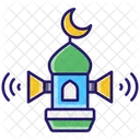 Chamada adhan para oração  Ícone