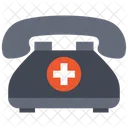 Chamada De Emergencia Receptor Linha De Apoio Hospitalar Ícone