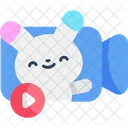 Videochamada Kawaii Coelho Icon