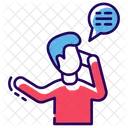 Chamada De Voz Chat De Voz Chamada Telefonica Ícone