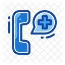 Linha Preenchida Emergencia Hospital Ícone