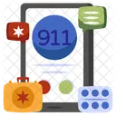 Chamada Movel Para O 911 Chamada Medica Telecomunicacoes Icon