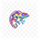 Chameleon Cute Sitting Icon
