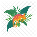 Chameleon Cute Sitting Icon