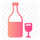 Champagne Alcohol Bottle Icon