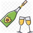 Champagne Glass Christmas Icon