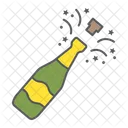 Champagne Bottle Pop Icon