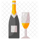 Champagne Bottle Alcoholic Drink Icon