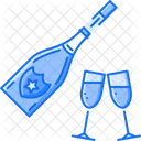 Champagne Glass Holiday Icon