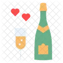 Champagne Celebrate Date Icon