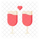 Champagne Champagne Glass Dating Icon