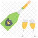 Champagne Glass Christmas Icon