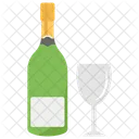 Champagne Popping Champagne Bottle Icon