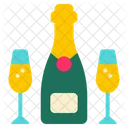 Champagne Cheers Celebration Icon