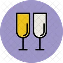 Champagne Glasses Flute Icon