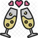 Champagne Drink Glass Icon