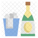 Champagne Drink Ice Bucket Icon