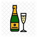 Champagne Drink Bottle Icon