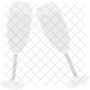 Champagne Bottle Christmas Icon