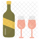 Champagne Bottles Alcohol Wine Bottles Icon