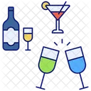 Champagne flutes  Icon