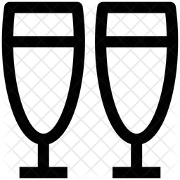 샴페인 글래스  아이콘