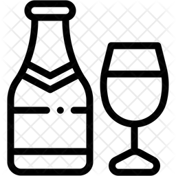 샴페인 글래스  아이콘