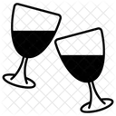 Champagne glasses  Icon