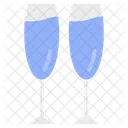 Champagne Glasses Champagne Flute Drink Glasses Icon