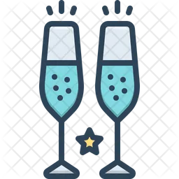 Champagne Glasses  Icon