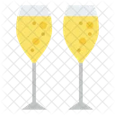Champagne glasses  Icon
