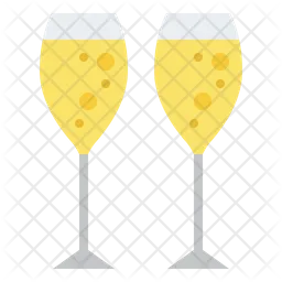 Champagne glasses  Icon